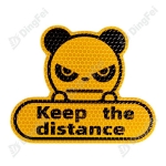 Reflective Sticker For Vehicle - Keep The Distance Promotional Reflective Car Warning Stickers